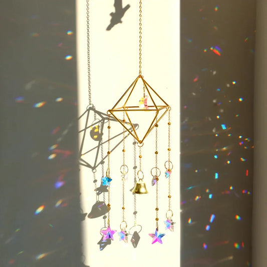 Rainbow Star Moon Wind Chimes