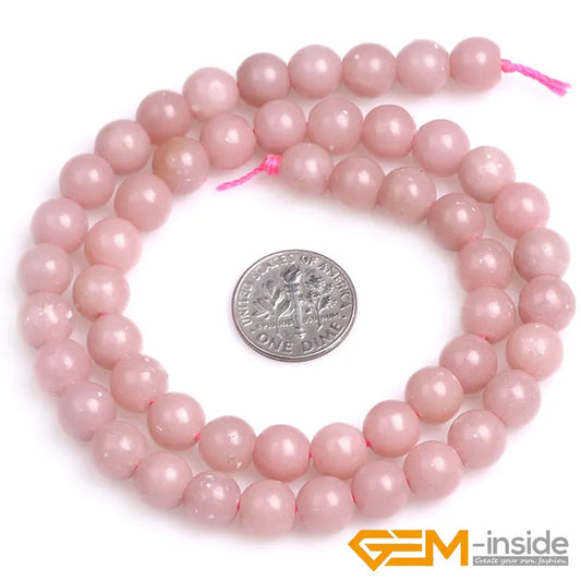 Natural 8mm Assorted Stone Round Beads – 15" Strand for DIY Jewelry Making